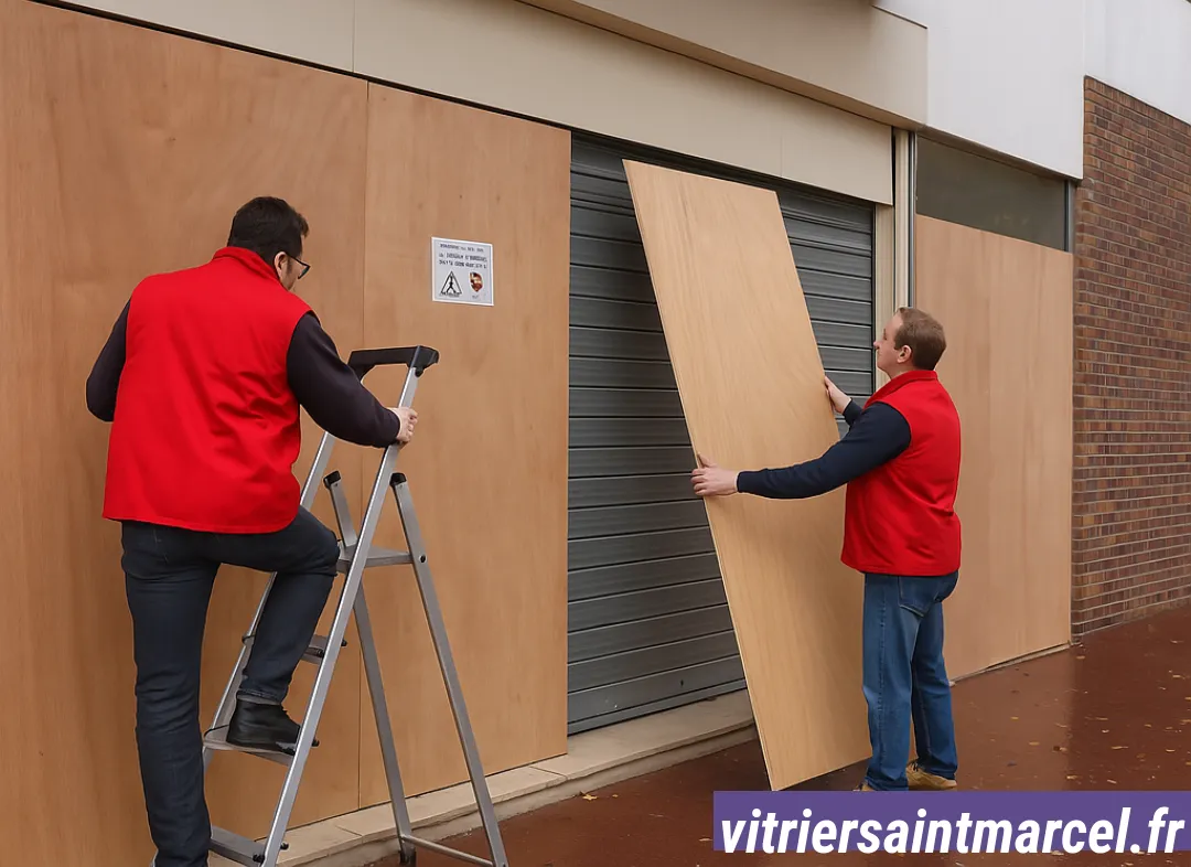 Mise en sécurité fermeture provisoire Saint-Marcel